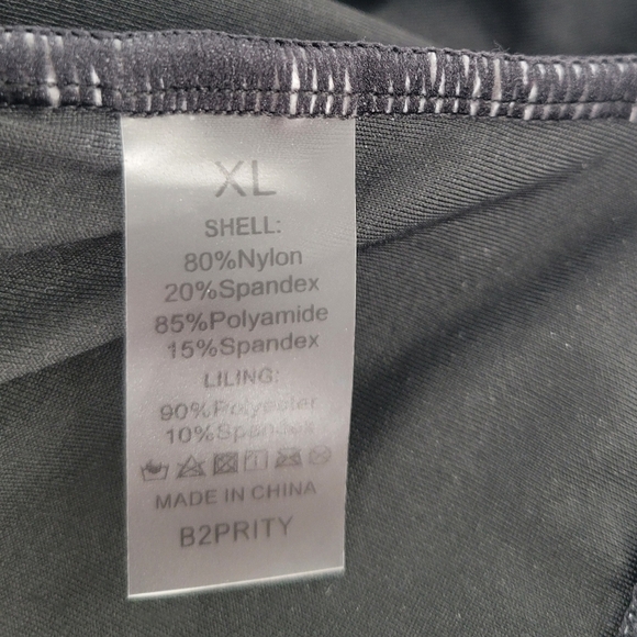 B2prity Women's Tummy Control Front Cross Slimming V Neck Swimsuit Size XL - Picture 4 of 4